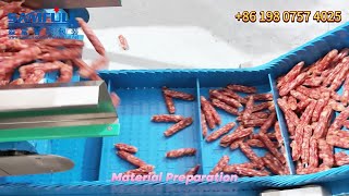 Samfull sausage vertiacl filling systemvarious food crops vffs form fill seal packing machinefood [upl. by Nytsirc]