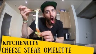 How to make Cheese Steak Omelettes  Kitchenuity [upl. by Assetal]