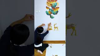 Selfadhesive mural Wall stickers Beautiful and highend interiordesign interior [upl. by Ahcmis]