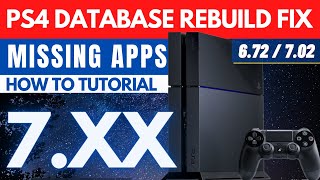 Fix Missing Games and Apps after Database Rebuild  PS4 Jailbreak  755  7xx  Tutorial  Guide [upl. by Tri358]