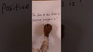 Sum of n positive Integers [upl. by Reggis]