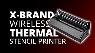 XBrand  Wireless Thermal Stencil Printer [upl. by Achorn]