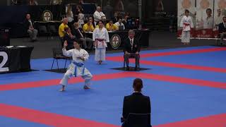 Wadokai All Nations Championships 2018 Womens Kata Final Kushanku [upl. by Arikahs328]