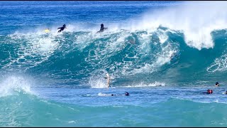 Bodyboarding Pipeine  11224  North Shore Oahu Hawaii  Bodyboarders and Body Surfers [upl. by Eiramyllek]