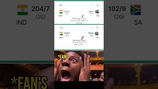 ICCT20 MACTH3 IND Vs SA INDIA Win By 11 Runs indiavssouthafrica shorviral [upl. by Boothman]