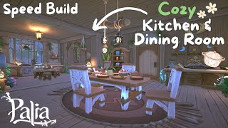 Cozy KitchenDining Room Speed Build  Palia ♡ [upl. by Atiuqan]