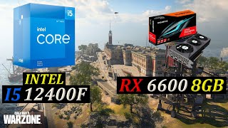 INTEL I5 12400F  RX 6600 8GB  WARZONE 30  REBIRTH ISLAND Competitive Settings 1080p [upl. by Procto]