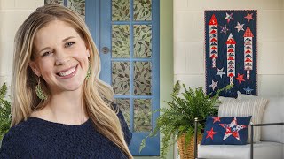 How to Make a Rockets Red Glare Wall Hanging  Free Project Tutorial [upl. by Tyne789]