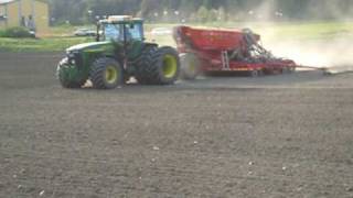 John Deere 8410 and Väderstad Rapid A600C [upl. by Brandt]