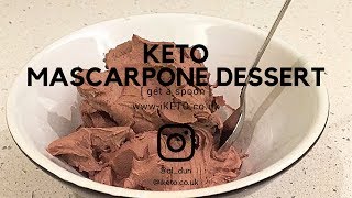 KETO MASCARPONE DESSERT  IN 017 SEC [upl. by Erde315]