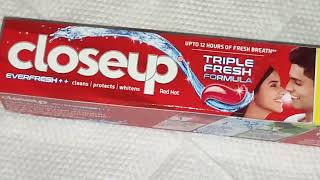 Closeup Everfresh Gel Toothpaste [upl. by Elsbeth]