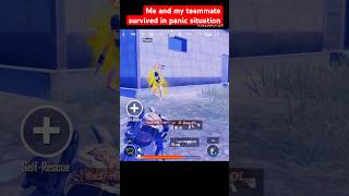 I survived in panic situation pubgmobile bgmishorts pubg youtubeshorts bgmi shorts [upl. by Alaham]