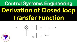 Derivation of Transfer Function of Closed Loop System  Derivation of closed loop transfer function [upl. by Althee]