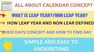 All about Calendar ConceptShortTrickMathsRevoClasses [upl. by Leamse]