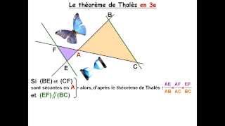 Ch21  Théorème de Thalès énoncé [upl. by Nylloc]