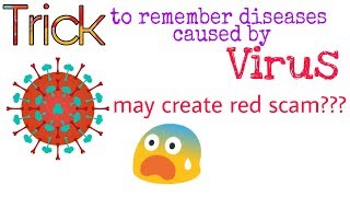 Trick to remember diseases caused by Virus I by BioTrickoLogy [upl. by Rabjohn315]