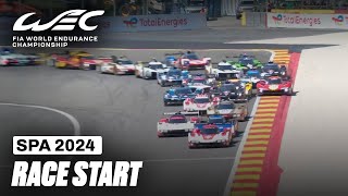 Race Start and First Minutes I 2024 TotalEnergies 6 Hours of Spa I FIA WEC [upl. by Eldreeda]