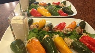 Stuffed Jalapenos amp Homemade Ranch Dressing [upl. by Ggerg613]