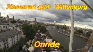 Riesenrad 45M Willenborg Onride Video Frankfurter Mainfest 2017 [upl. by Ahsimat]