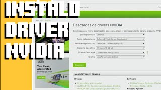 Instalo el driver de mi Tarjeta Gráfica RTX 4060 [upl. by Winstonn]