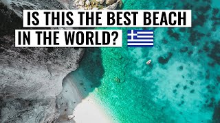 Myrtos Beach PARADISE in Kefalonia Greece  Travel Vlog [upl. by Aihsekyw]