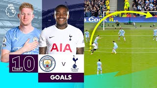 BEST Man City vs Spurs Goals  Premier League  De Bruyne amp Bergwijn [upl. by Betthezel]