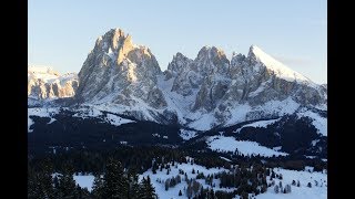 Skiing Seiser Alm  Ortisei Dolomites  Italy 012019 [upl. by Zink]