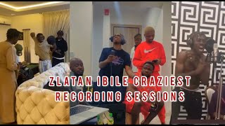 5 Zlatan Ibile craziestfunny music studio recording sessions [upl. by Dorion]