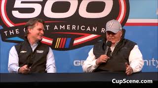 NASCAR 2022 Daytona 500 PreRace Jeff Gordon Rick Hendrick [upl. by Stoller]