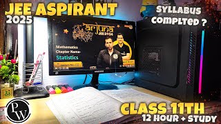 Studying 12 Hours 📚 For JEE 2025  Class 11th Study Vlogs [upl. by Hsak]