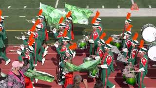 Porterville High School Panthers Marching Band 2022 BandARama Entrance [upl. by Atsirt]