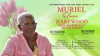 Celebrating the Life amp Legacy of Muriel Elaine Harewood nee Marshall  Ma or Fergie [upl. by Nayarb]