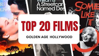 TOP 20 films of the Golden Age of Hollywood [upl. by Annuhsal]