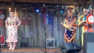 Cree Indians from Canada perform traditional dances during Spirit of Duncarron festival 2019 [upl. by Atauqal]