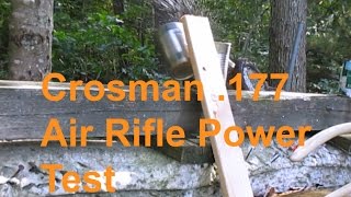 Crosman Air Rifle 177 caliber Power Test [upl. by Arreik]