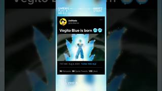 Vegito Blue is born 🥶🥶 dragonball animeshorts goku vegeta [upl. by Aivato]