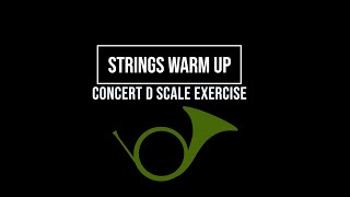 D Scale Play Along Warm Up for Beginner Strings [upl. by Zilber596]