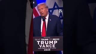 Moment Trump Sends Direct Message to Hamas Supporters In America america [upl. by Adamsun]