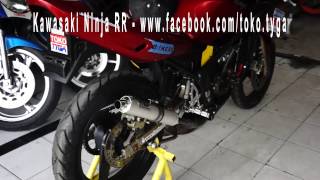 Kawasaki Ninja RR  TYGA Full System Exhaust Bikers Spot  Toko TYGA [upl. by Venterea381]