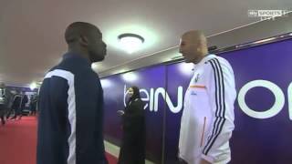 Zinedine Zidane with Claude Makelele PSG vs Real Madrid 020114 [upl. by Lynda]