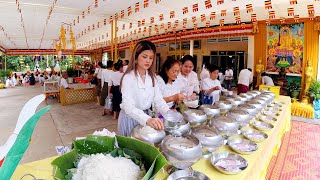 Pchum Ben 2024 Ben 1 at Wat Langka Pagoda Phnom Penh City Cambodian Food Desserts amp More [upl. by Iemaj]