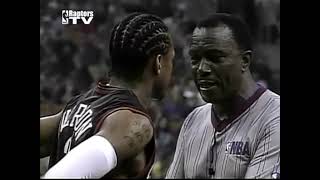 NBA Playoffs 2001 Game 3 Toronto Raptors vs Philadephia 76ers Vince Carter vs Allen Iverson [upl. by Sirred622]