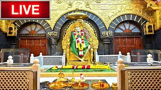 🔴Live Shirdi Sai Baba Aarti Darshan 01 OCTOBER 2024 [upl. by Nolra]