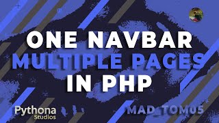 One Navbar for Multiple pages in PHP [upl. by Aivad458]