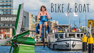 Bike amp boat tour in The Netherlands  Round trip Amsterdam  IJsselmeer [upl. by Refanej]