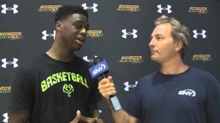 Adam Zagoria interviews Emmanuel Mudiay [upl. by Goddard650]