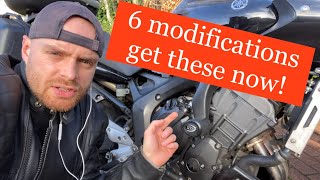 Yamaha fz6 fazer s2  6 best modifications to improve your motorcycle [upl. by Daniels]