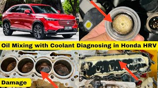 How to Diagnose Oil Mixing with Coolant in Honda HRV 2023 [upl. by Alat14]