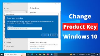 How to Change Product Key in Windows 10 [upl. by Noak]