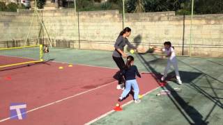 TennisLine Academy  Mini tennis with Gillian amp Ema [upl. by Cooke]